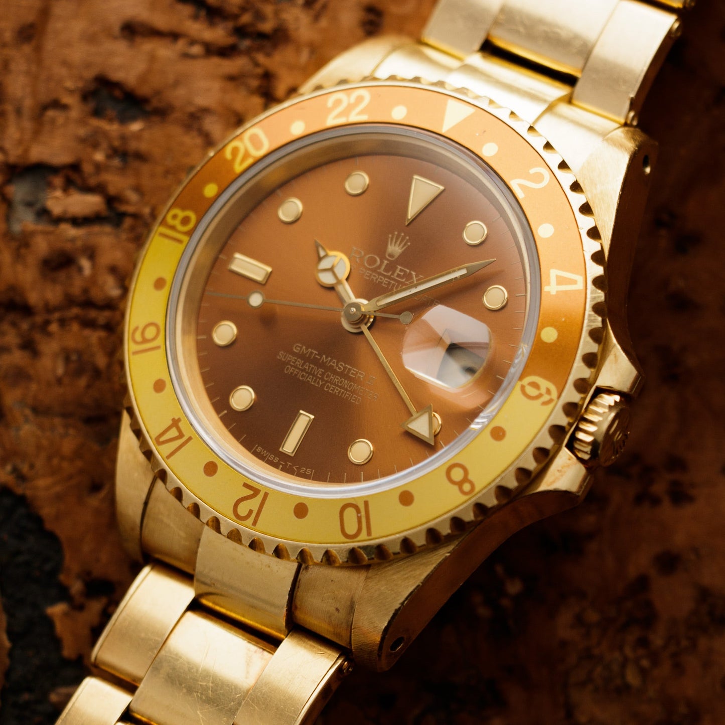 Rolex Yellow Gold GMT-Master II Watch Ref. 16718