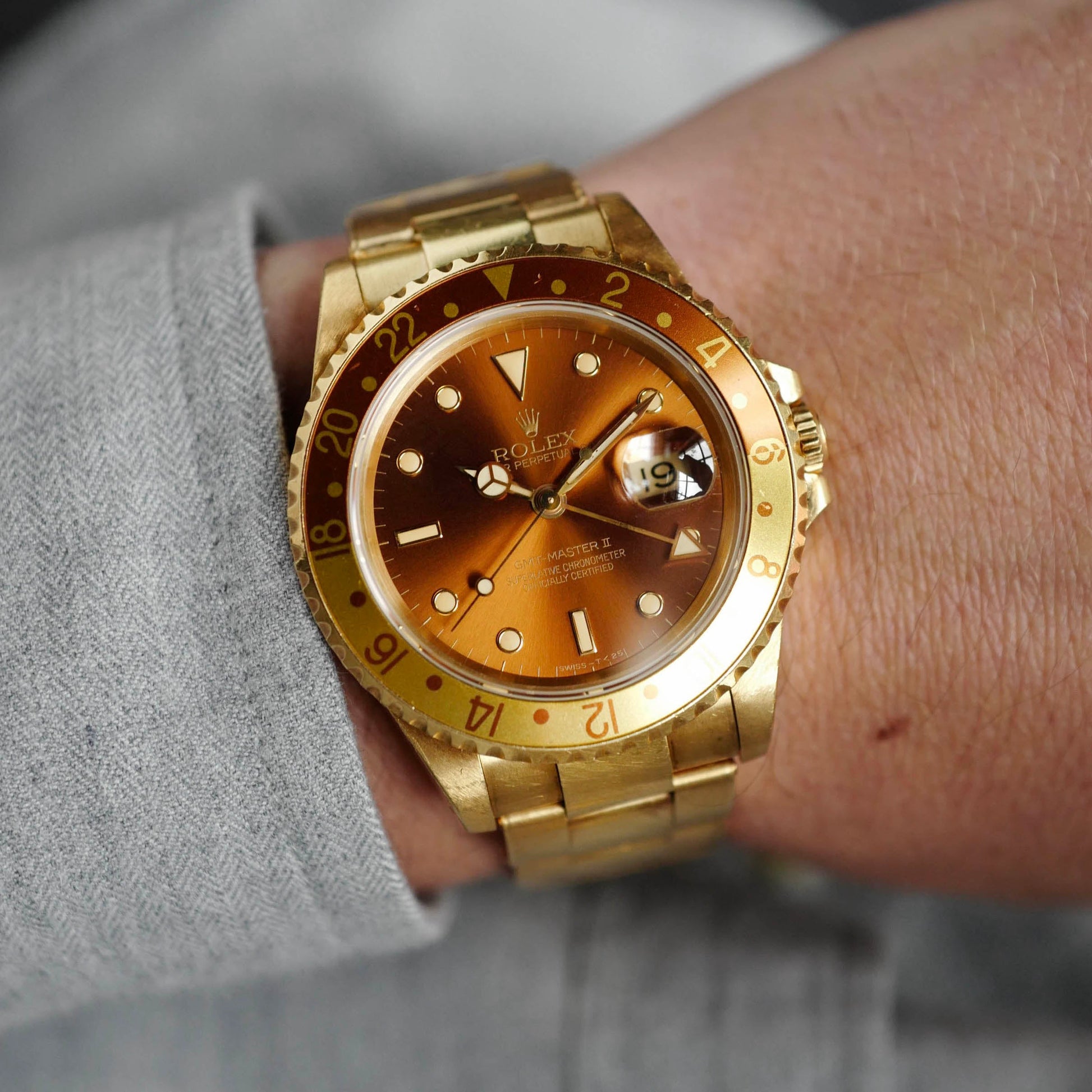 Rolex Yellow Gold GMT-Master II Watch Ref. 16718