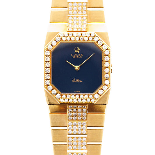 Rolex Yellow Gold Cellini Diamond Watch Ref. 4652