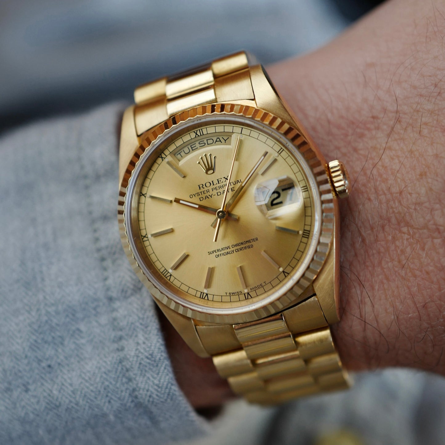 Rolex Yellow Gold Day-Date Watch Ref. 18238 (NEW ARRIVAL)