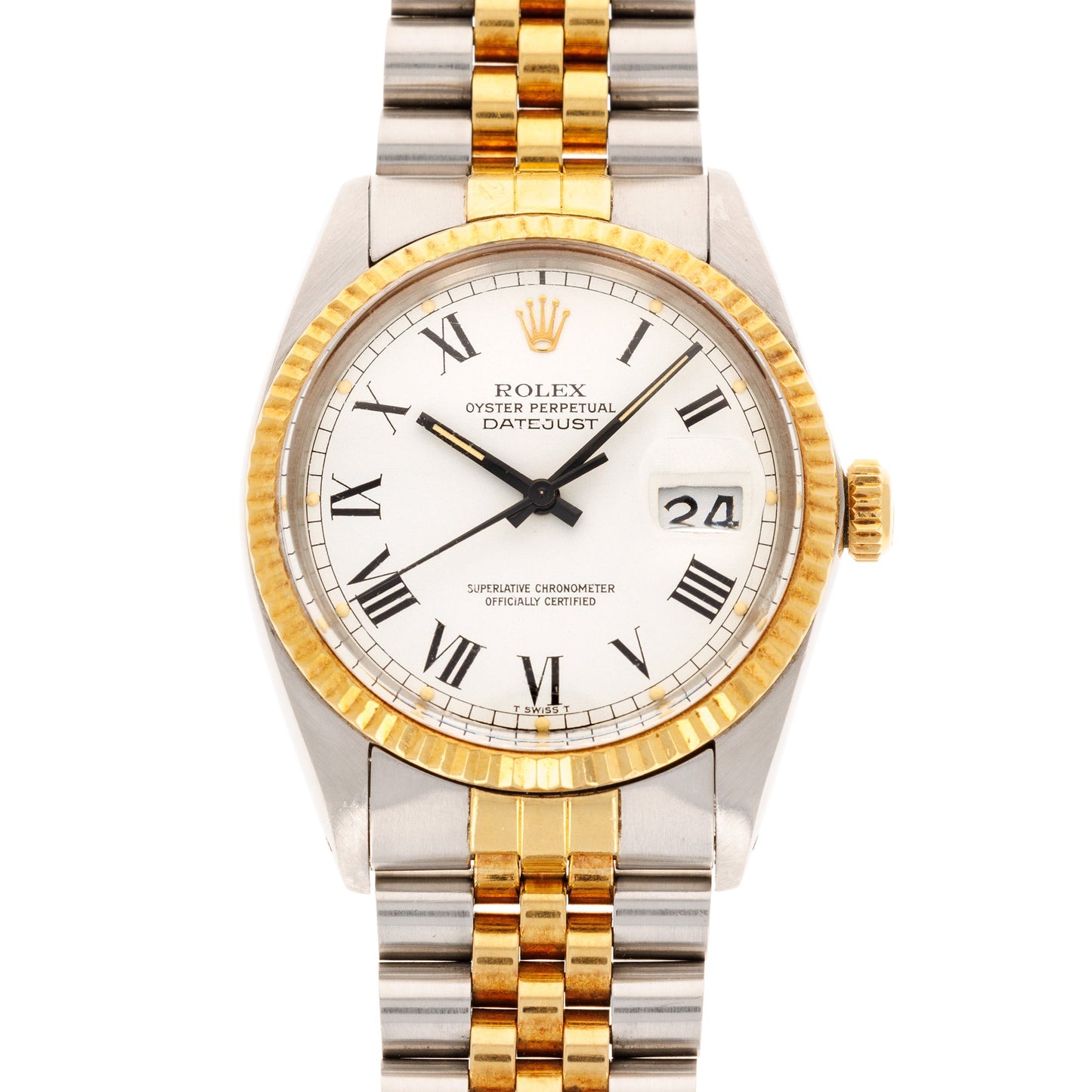 Rolex Two-Tone Datejust Ref. 16013 with Buckley Dial