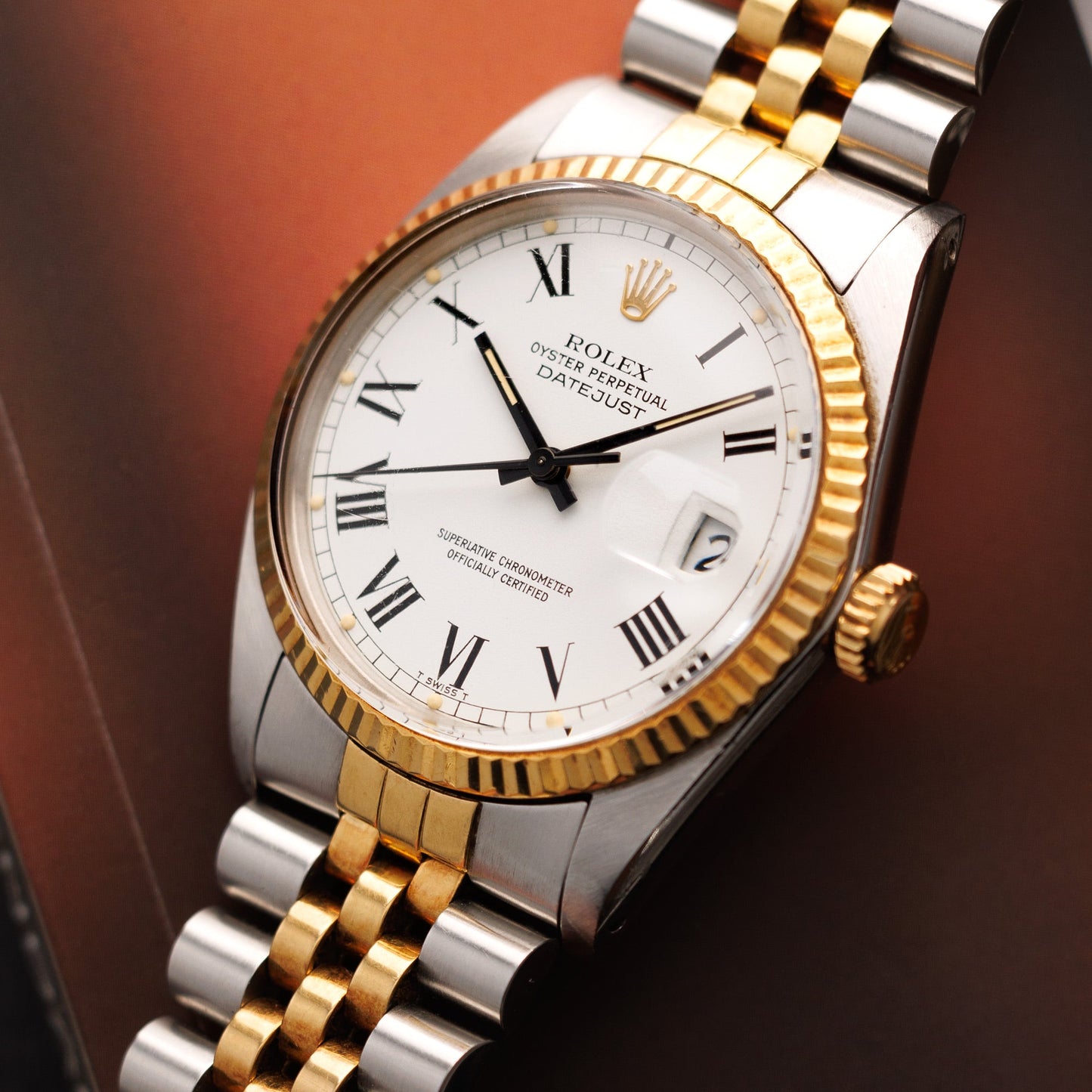 Rolex Two-Tone Datejust Ref. 16013 with Buckley Dial