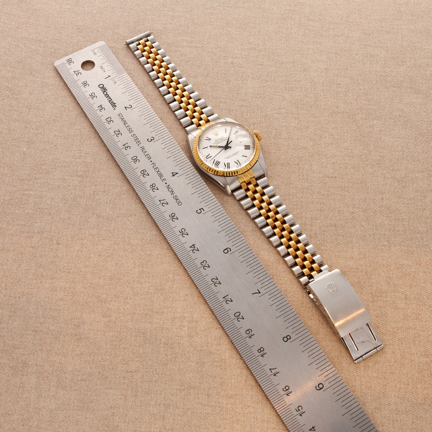 Rolex Two-Tone Datejust Ref. 16013 with Buckley Dial