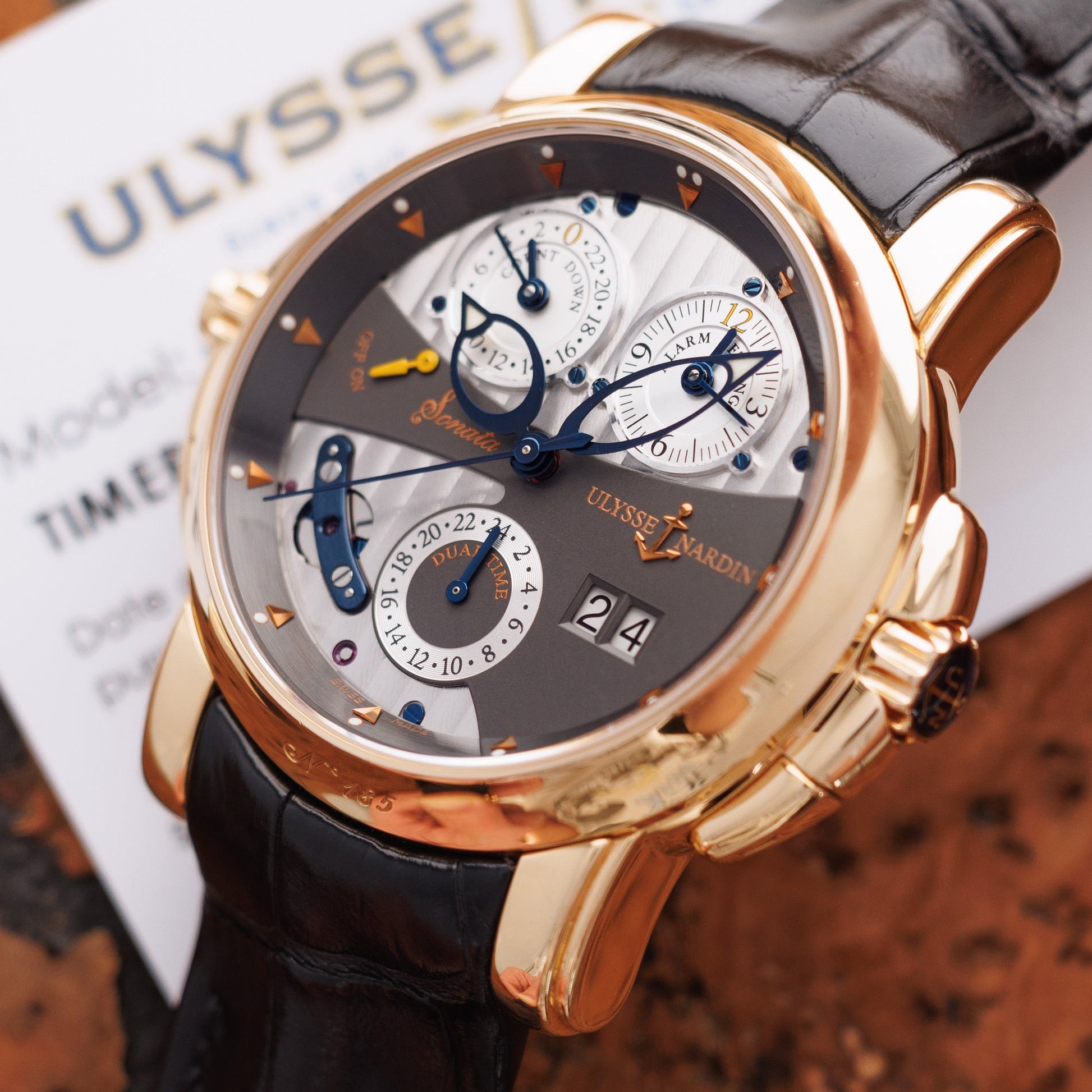 Ulysse Nardin Rose Gold Sonata Cathedral Watch Ref. 676-88