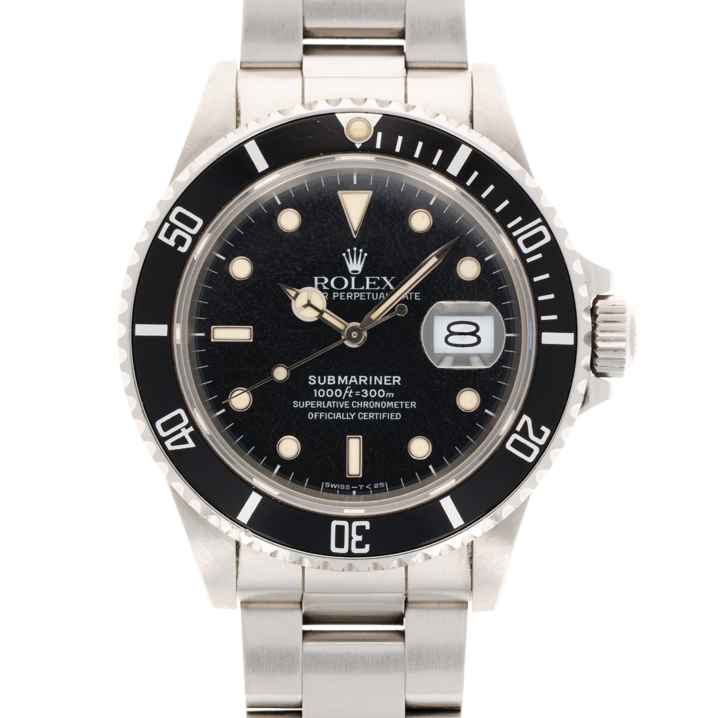 Rolex Steel Submariner Ref. 168000 with Spider Dial