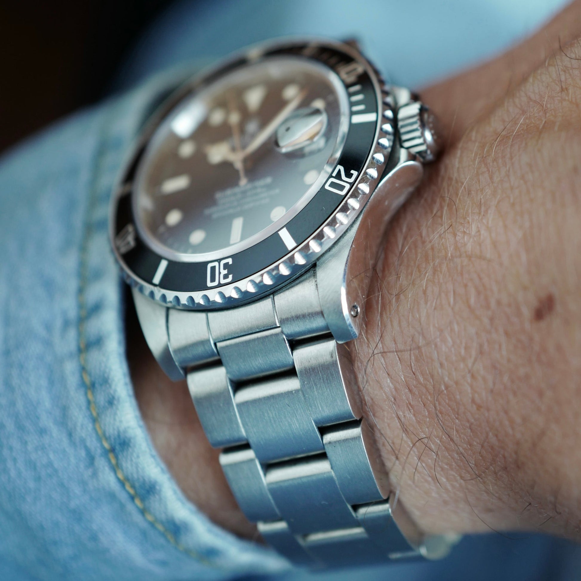 Rolex Steel Submariner Ref. 168000 with Spider Dial