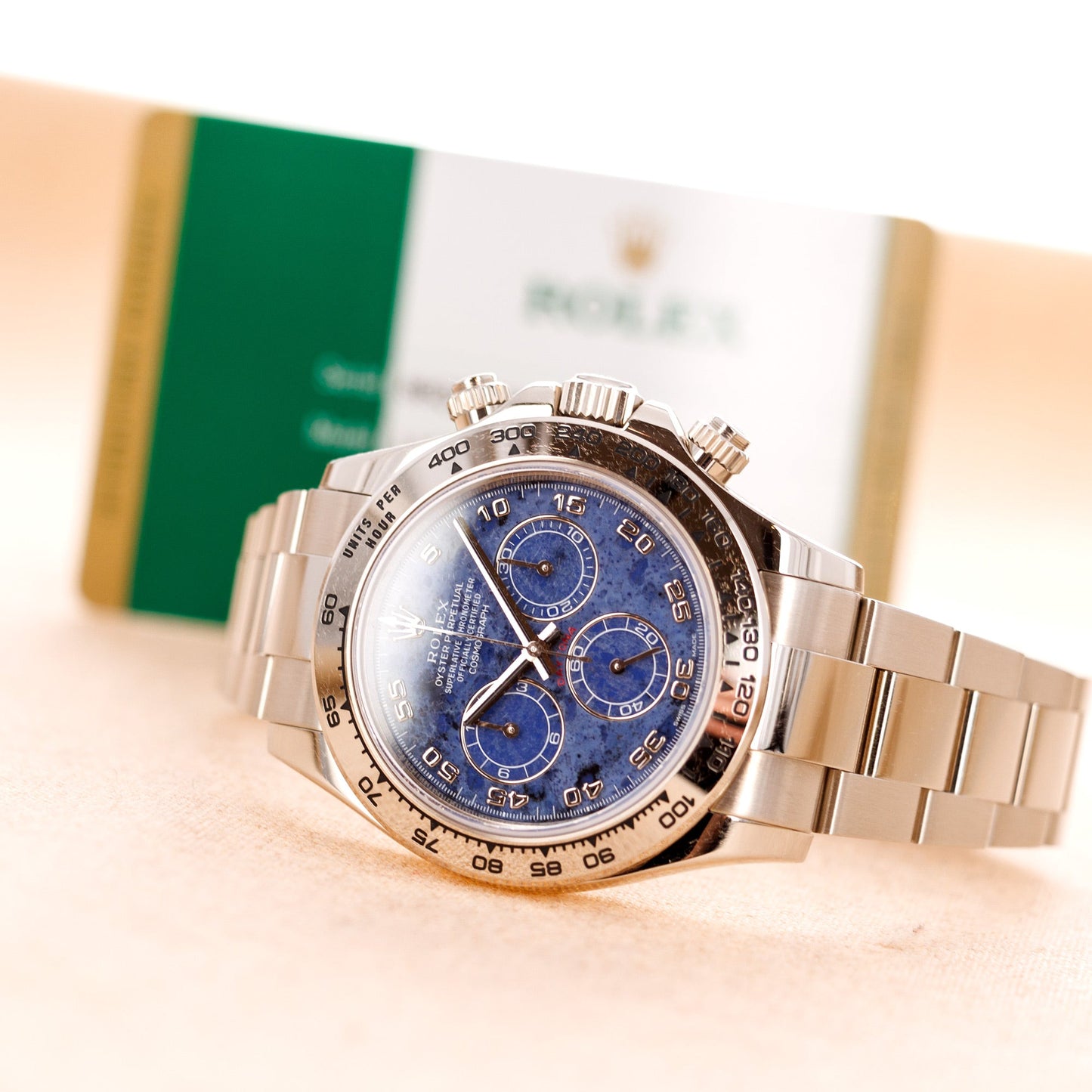 Rolex White Gold Daytona Sodalite Watch Ref. 116509