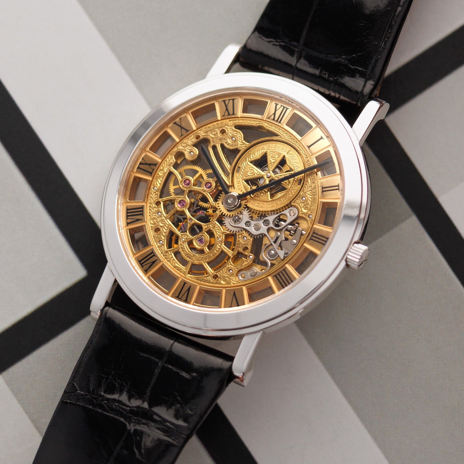 Vacheron White Gold Skeleton Watch Ref. 33115