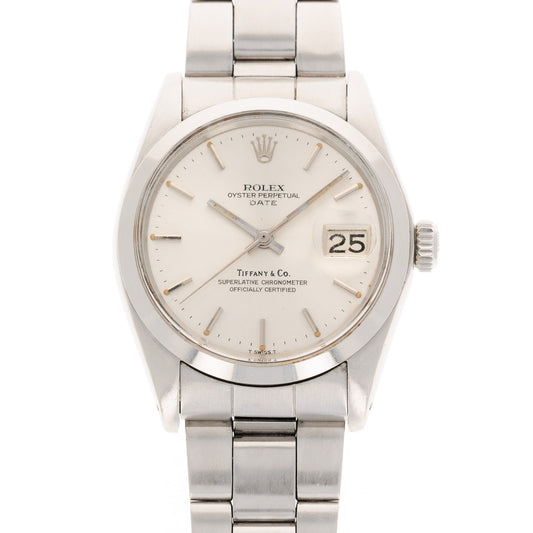 Rolex Steel Date Ref. 1500 with Tiffany & Co. Signature