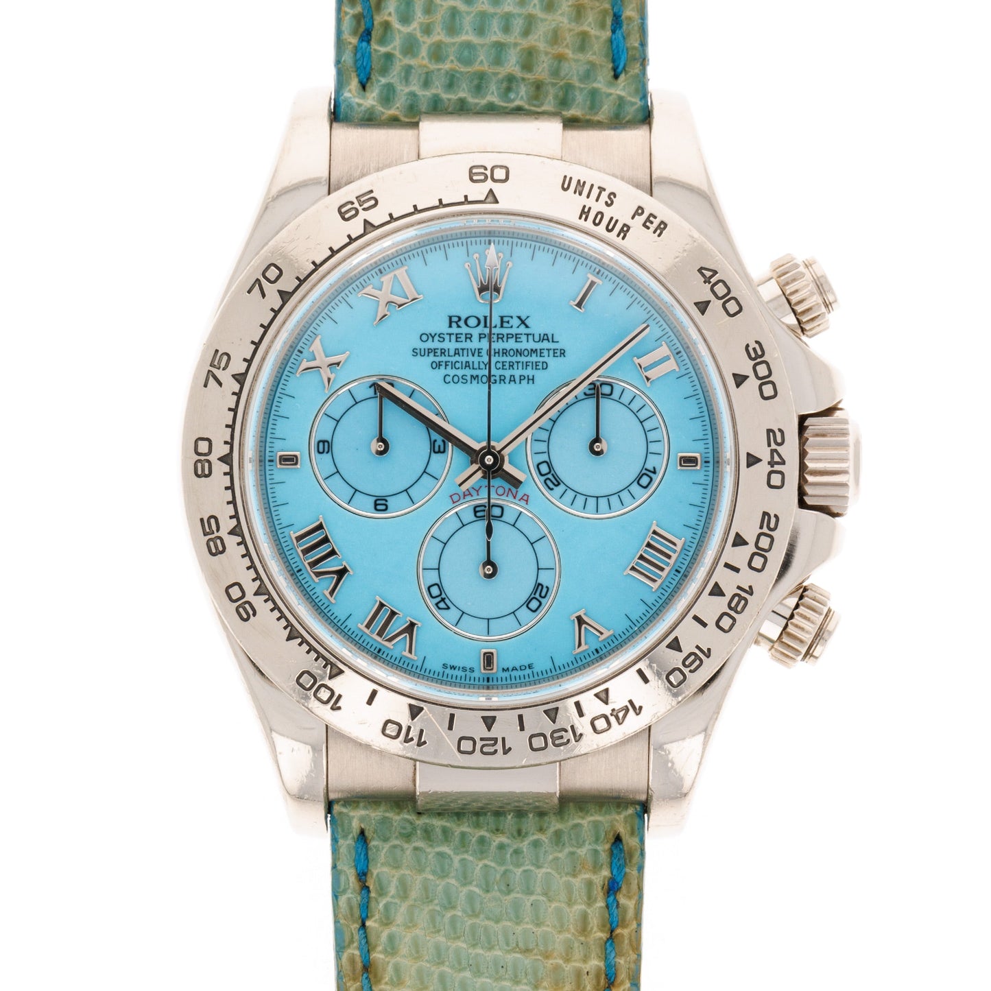 Rolex White Gold Daytona Blue Beach Ref. 116519