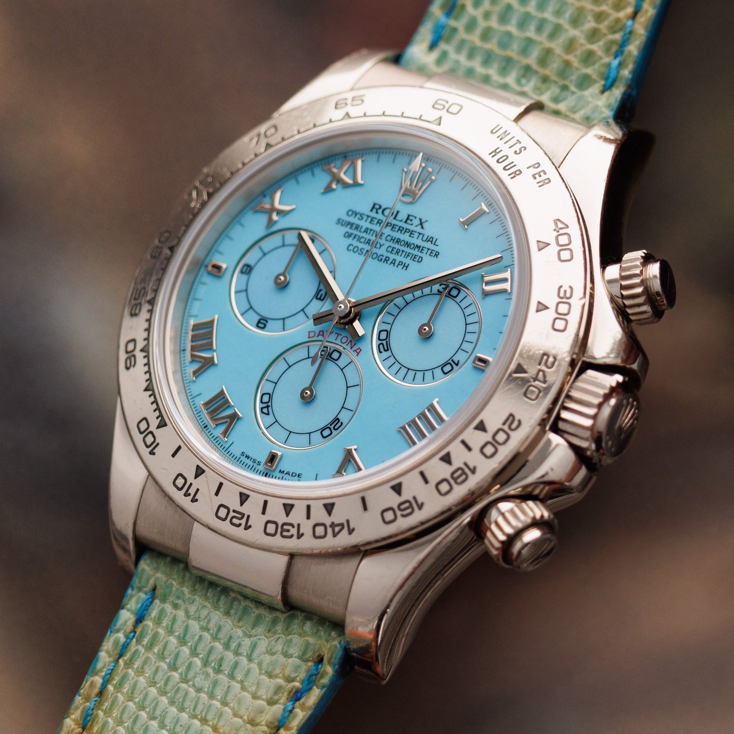 Rolex White Gold Daytona Blue Beach Ref. 116519