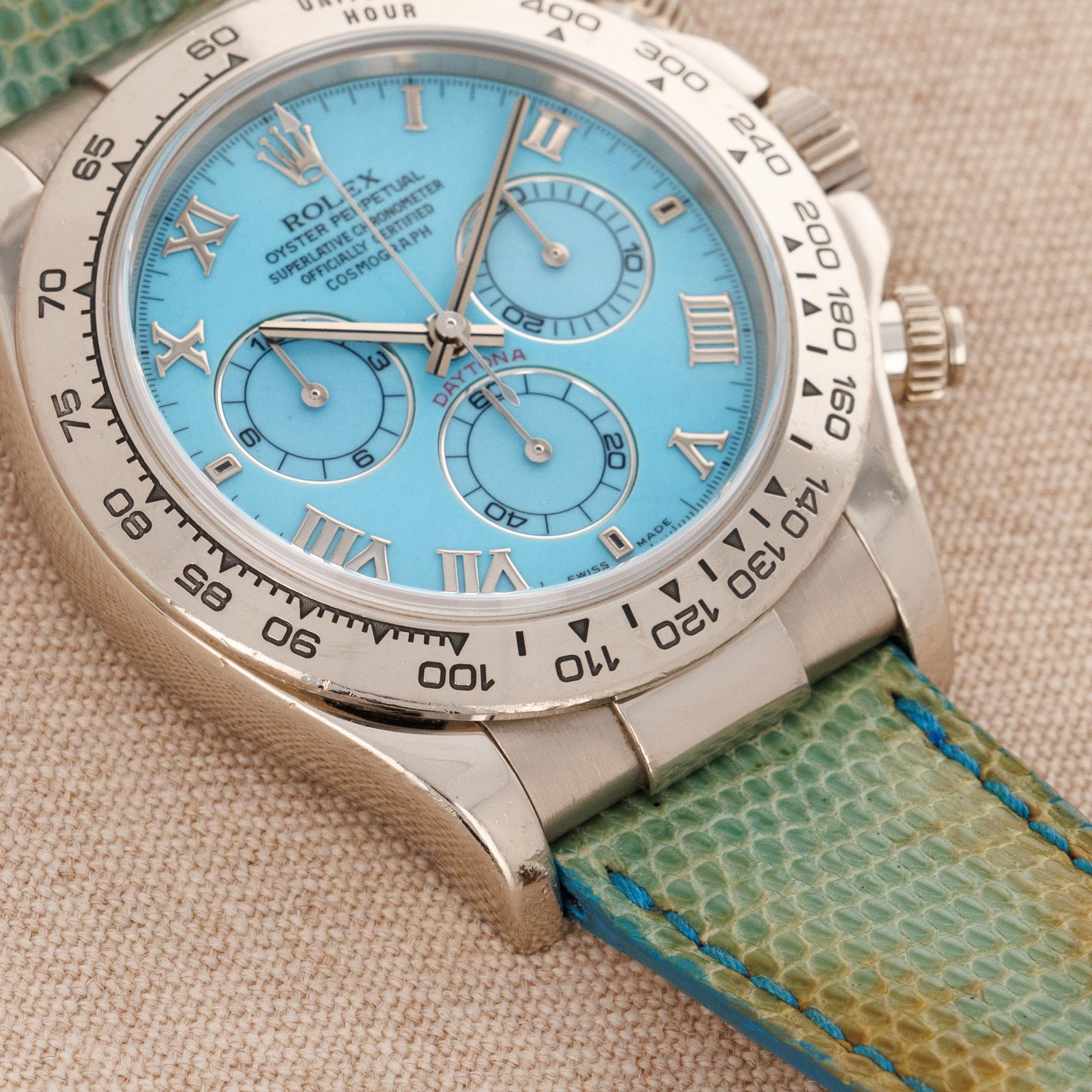 Rolex White Gold Daytona Blue Beach Ref. 116519