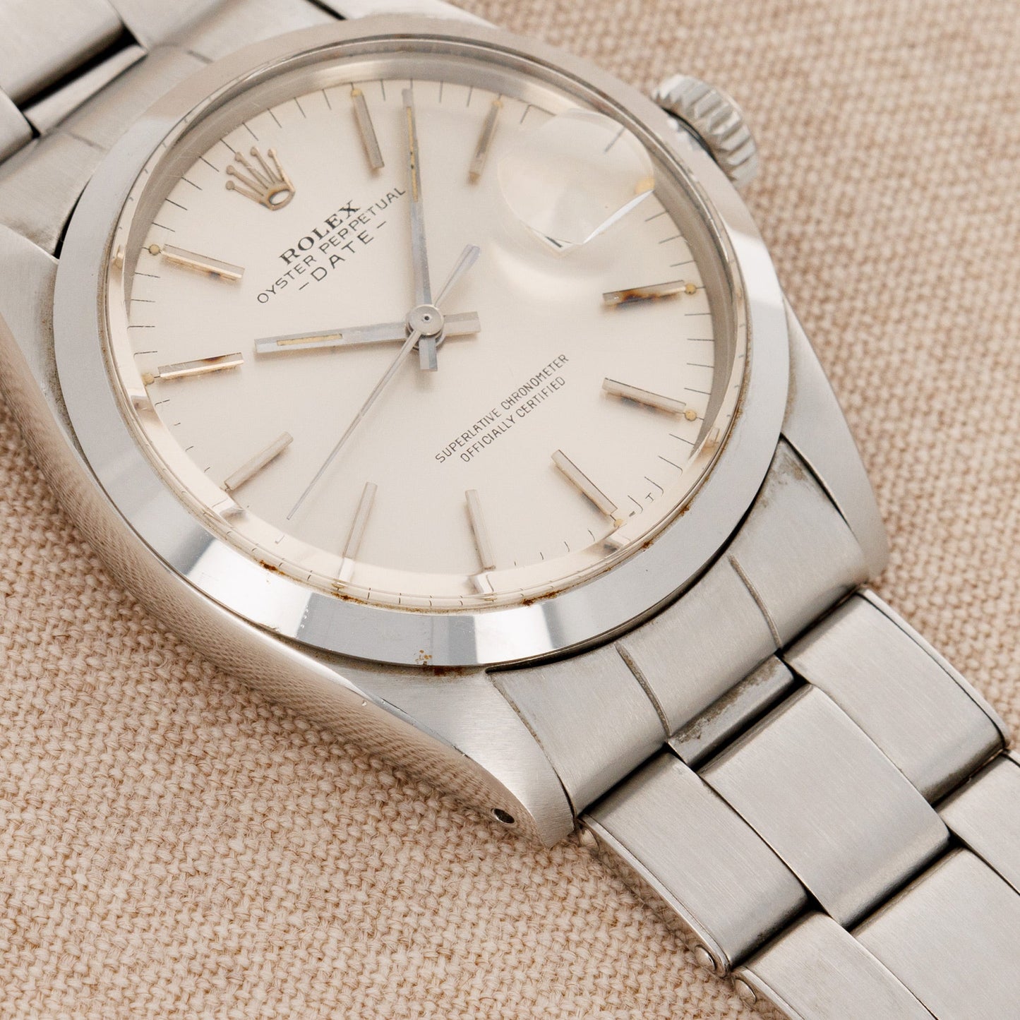 Rolex Steel Date Ref. 1500 in New Old Stock Condition