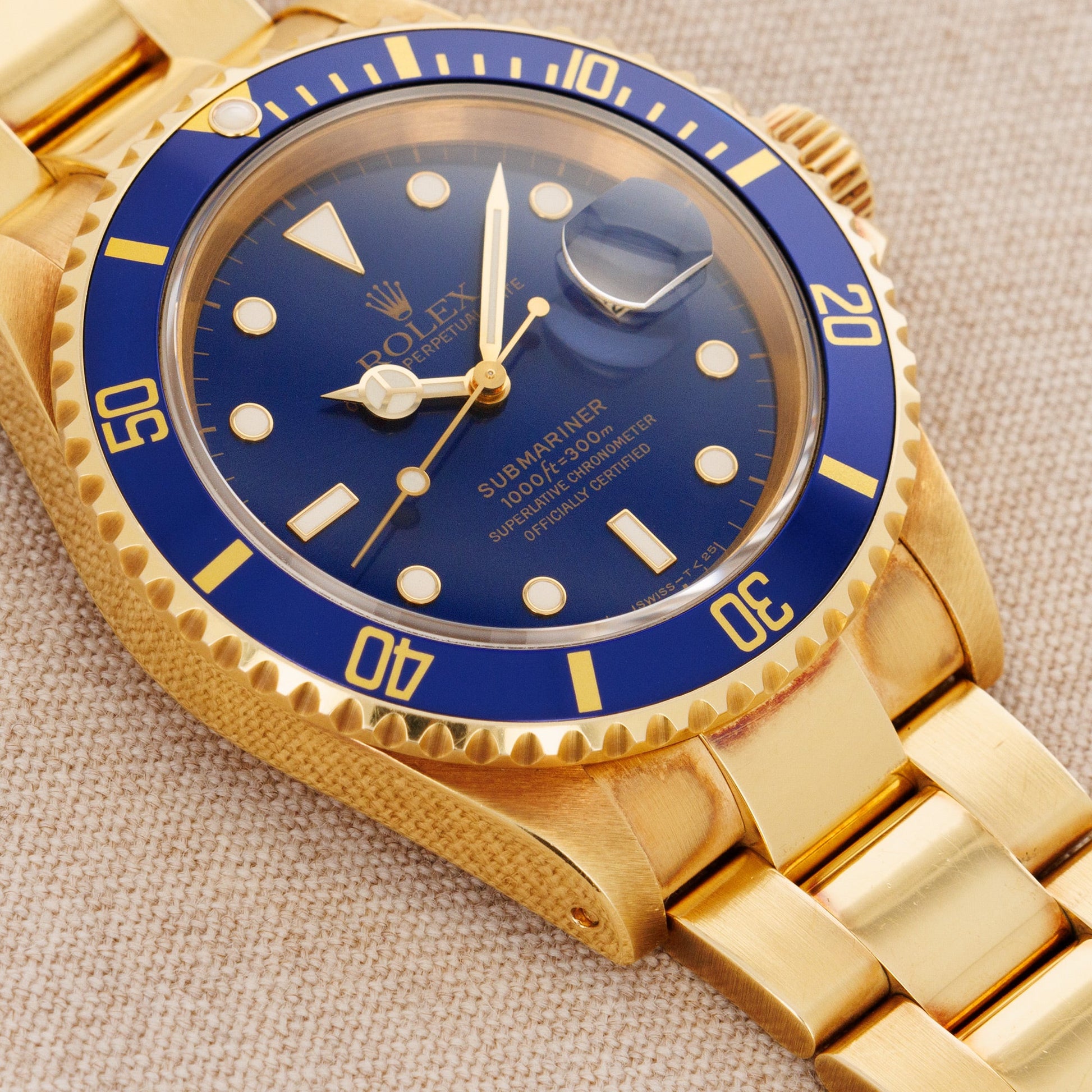 Rolex Yellow Gold Submariner Ref. 16618