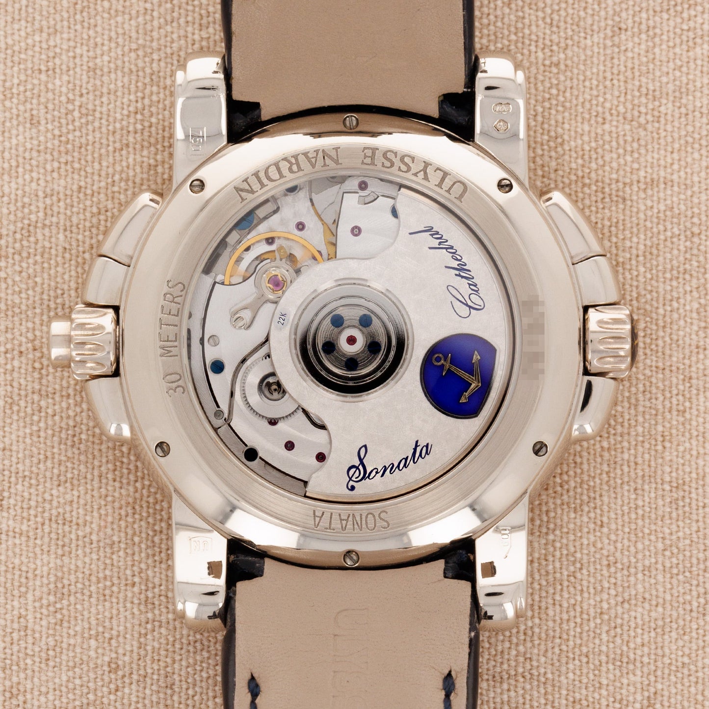 Ulysse Nardin White Gold Sonata Cathedral Dual Time Ref. 670-88