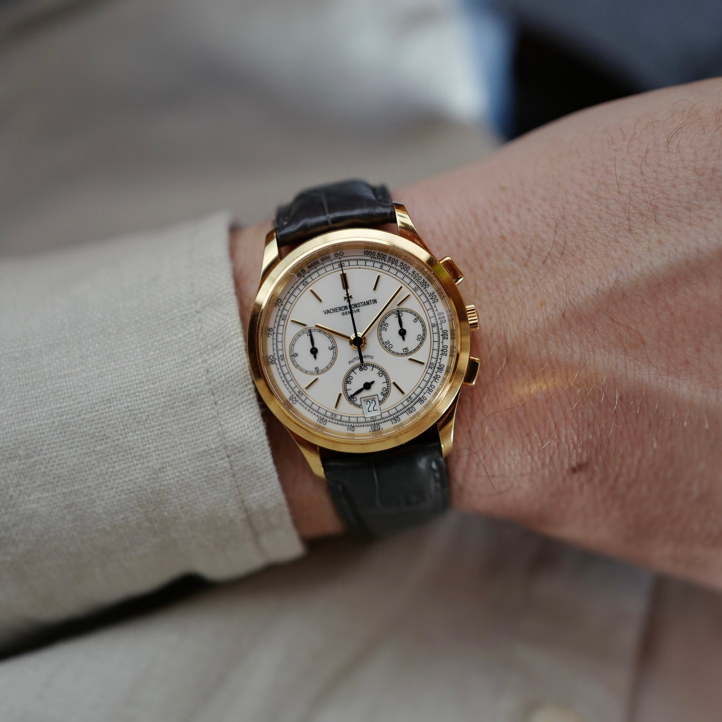 Vacheron Constantin Yellow Gold Chronograph Watch Ref. 49002