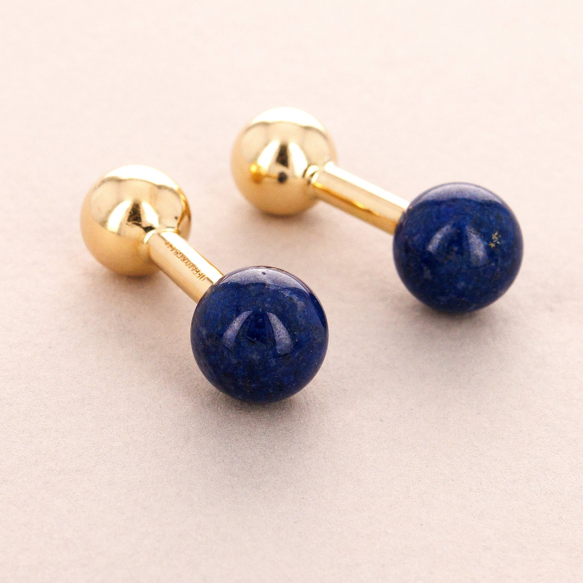 Tiffany & Co Yellow Gold and Lapis Cufflinks (Objet)