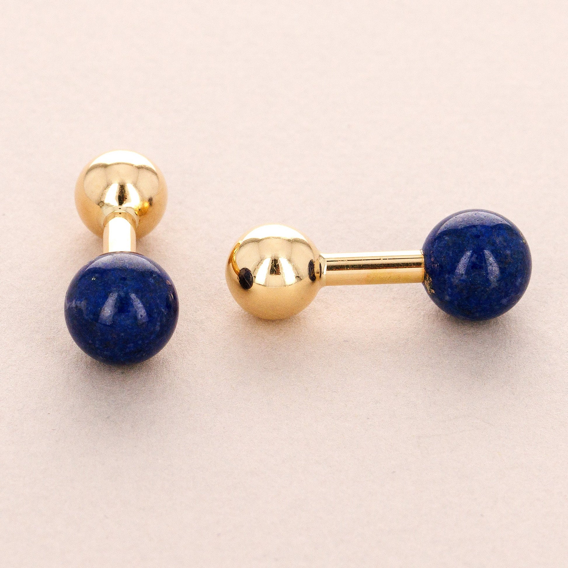 Tiffany & Co Yellow Gold and Lapis Cufflinks (Objet)