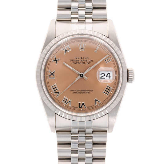 Rolex Steel Datejust Ref. 16220 with Salmon Dial