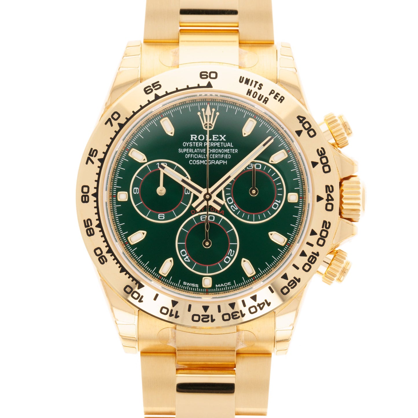 Rolex Yellow Gold Daytona Ref. 116508 With Green Dial