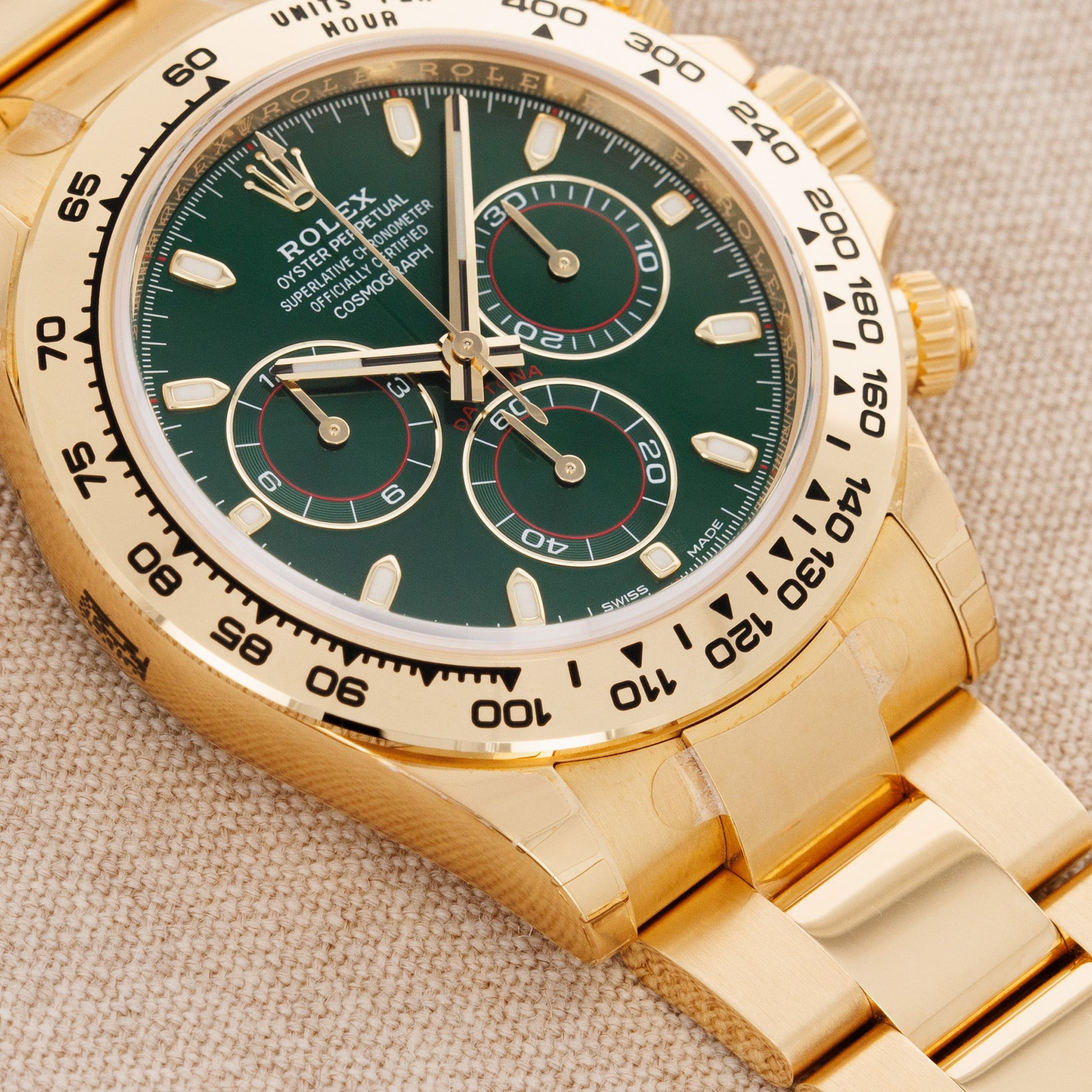 Rolex Yellow Gold Daytona Ref. 116508 With Green Dial