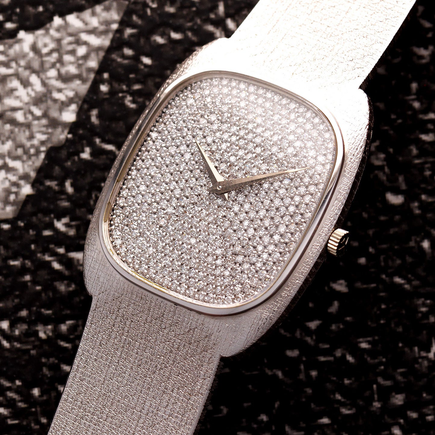 Vacheron Constantin White Gold Pave Diamond Watch Ref. 2045