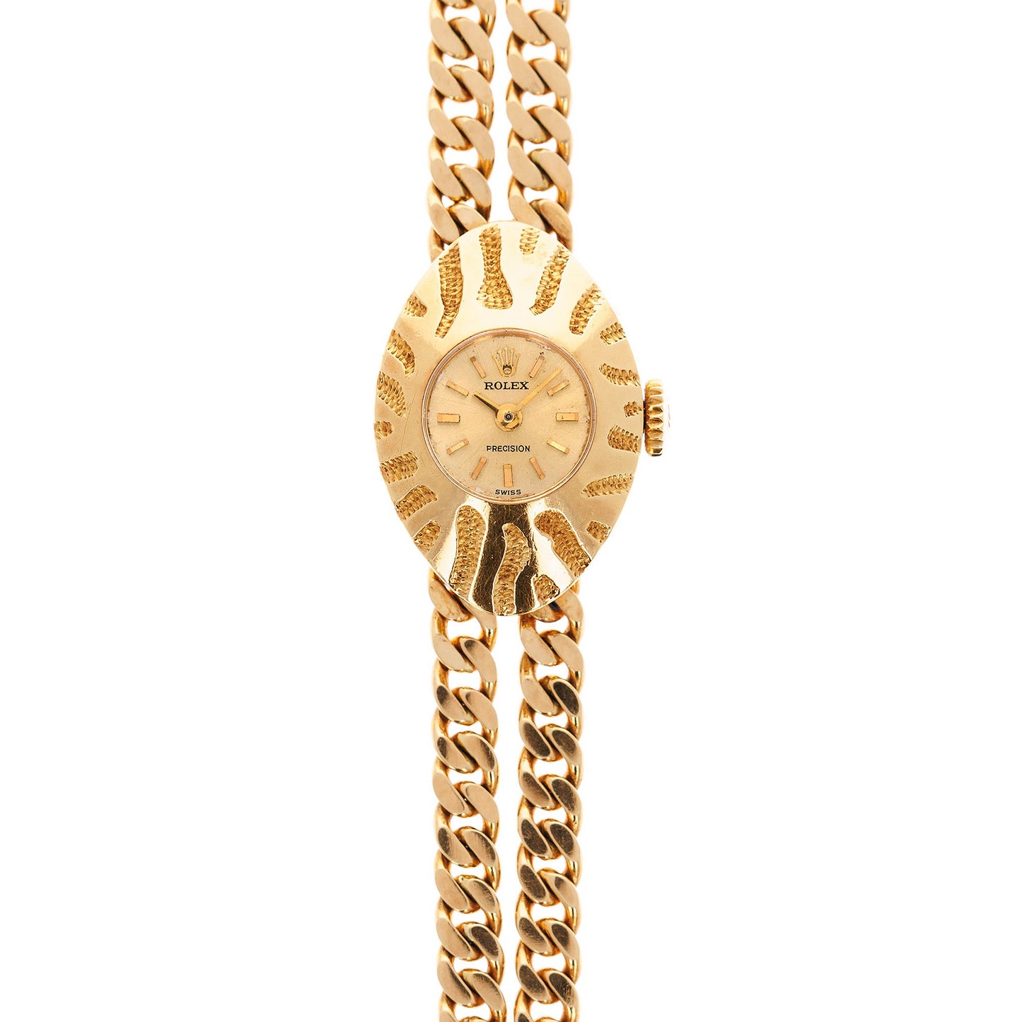 Rolex Yellow Gold Ladies Jewelry Watch