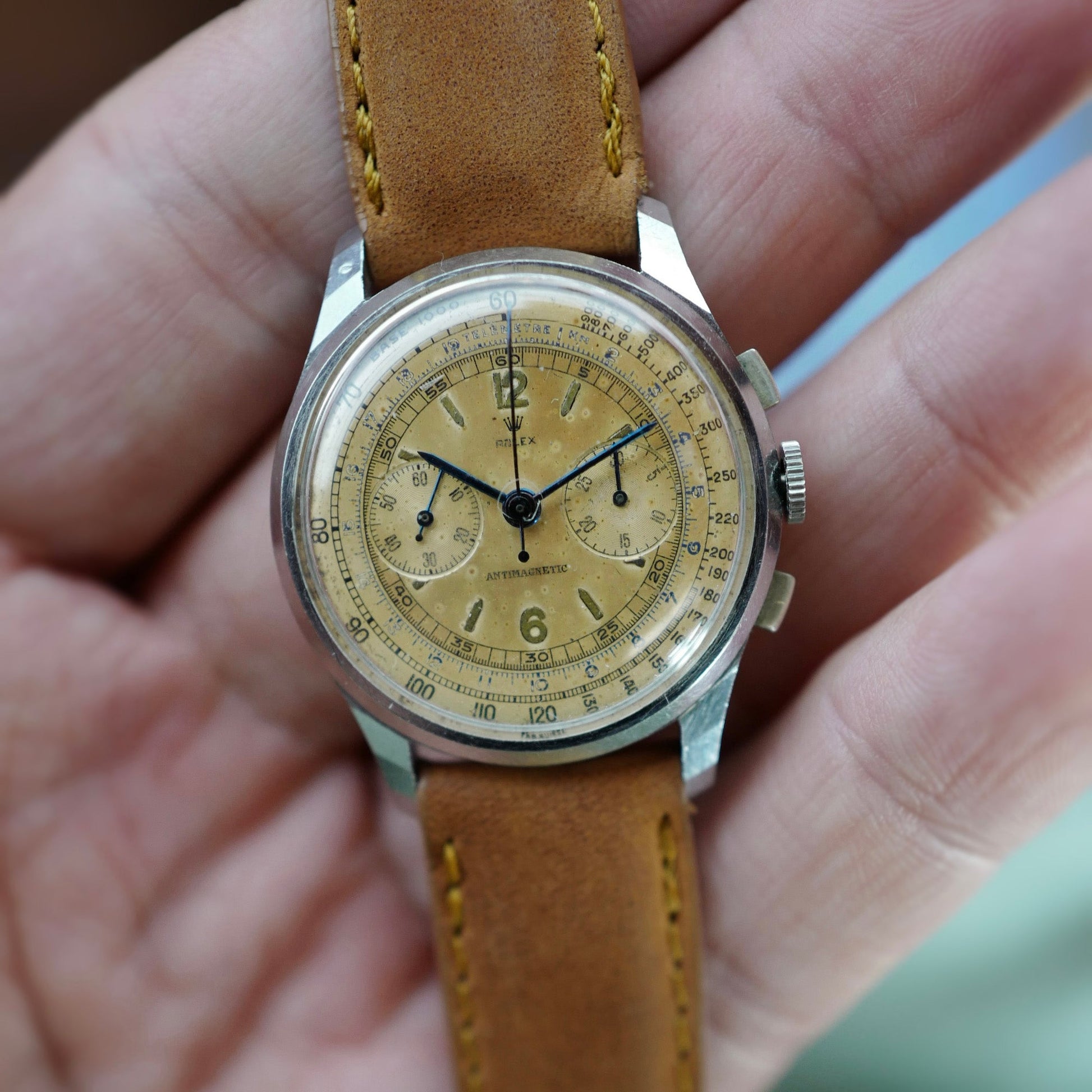 Rolex Steel Chronograph Antimagnetic Ref. 3834