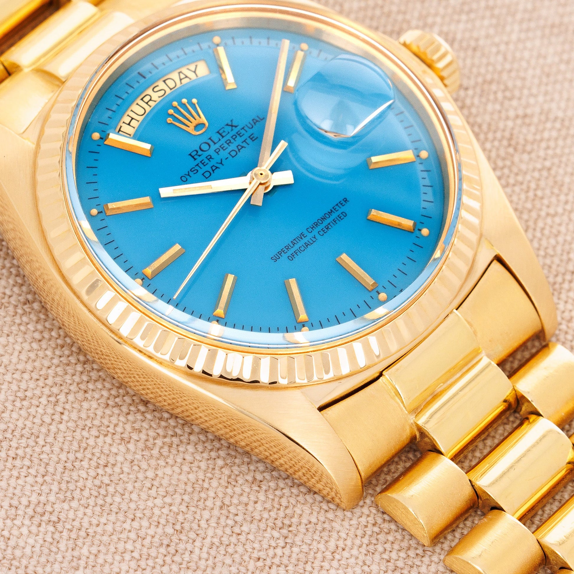 Rolex Yellow Gold Day-Date Stella Watch Ref. 1803