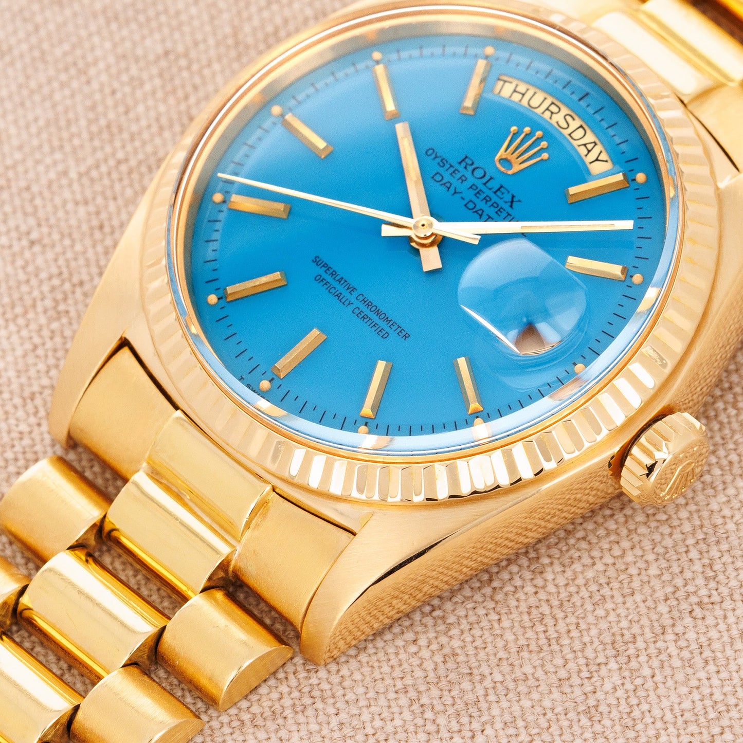 Rolex Yellow Gold Day-Date Stella Watch Ref. 1803