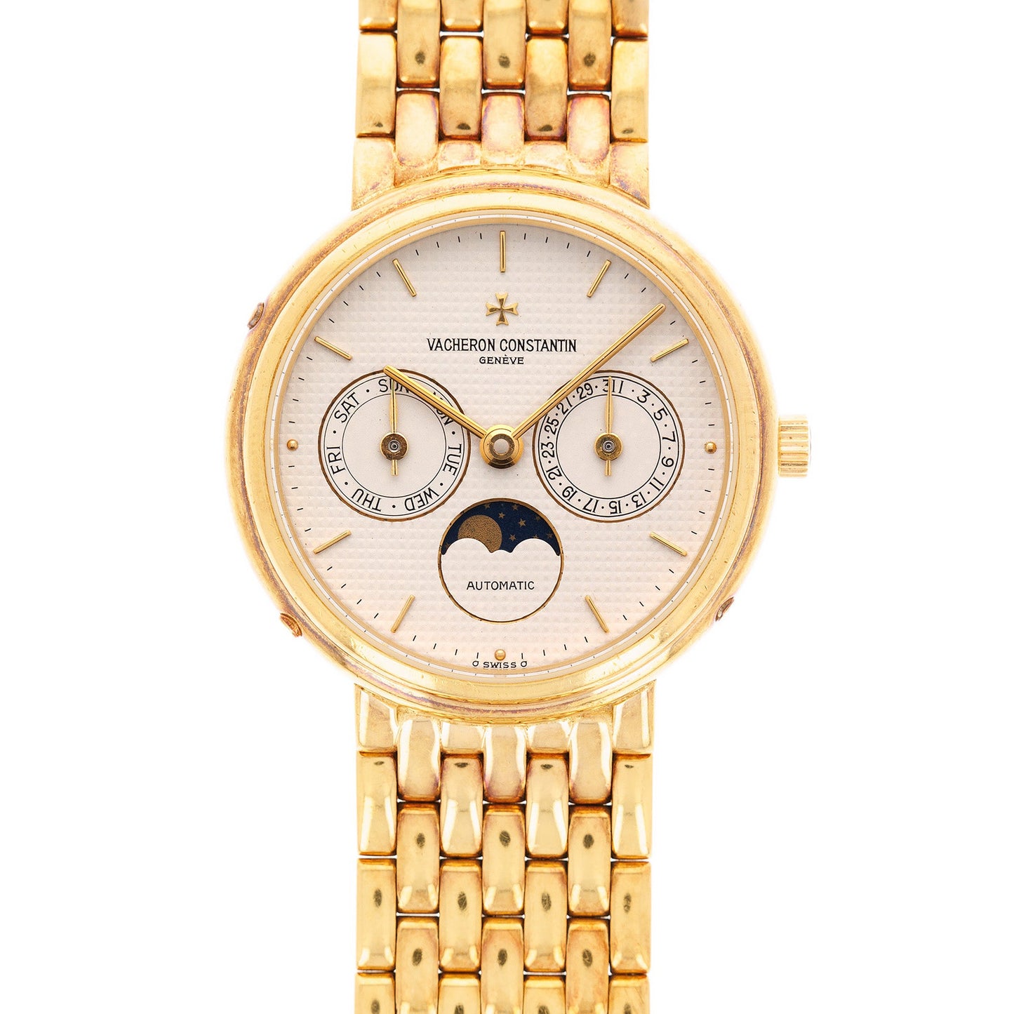 Vacheron Constantin Yellow Gold Day Date Moonphase Ref. 47009 on Bracelet