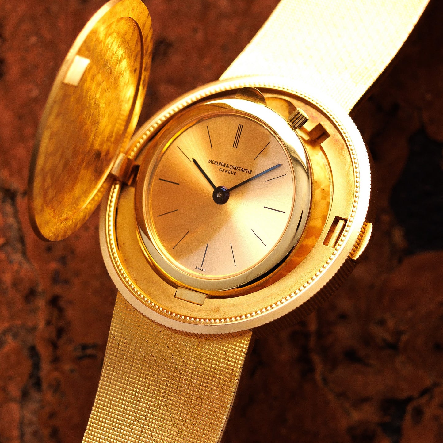 Vacheron Constantin Yellow Gold Coin Watch on a Bracelet