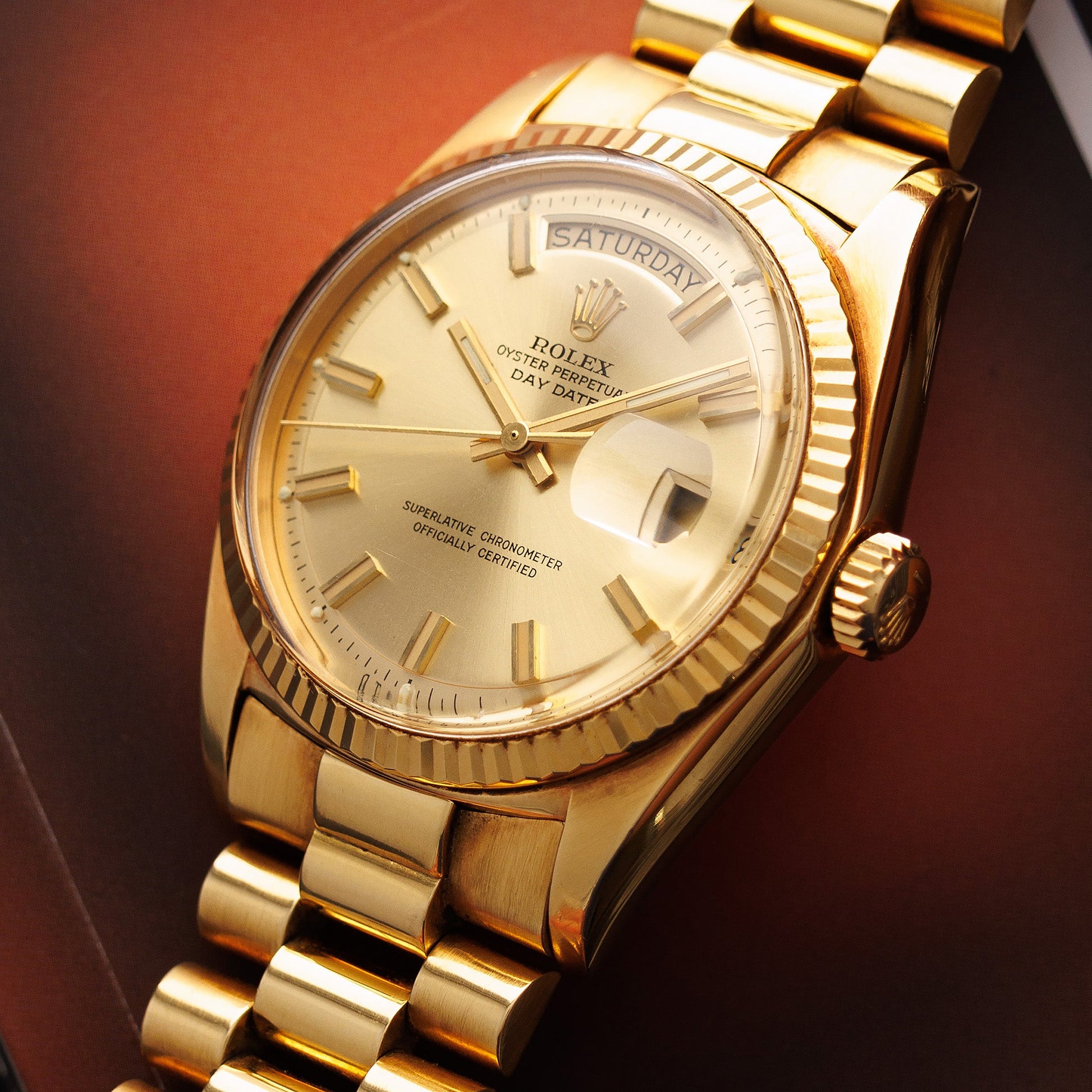 Rolex Yellow Gold Day Date Ref. 1803 with Wide Boy Dial