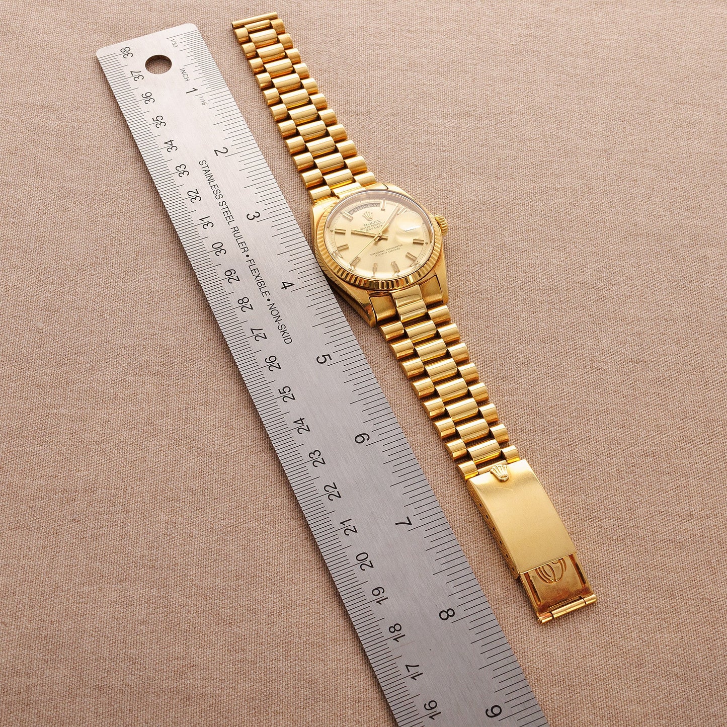 Rolex Yellow Gold Day Date Ref. 1803 with Wide Boy Dial