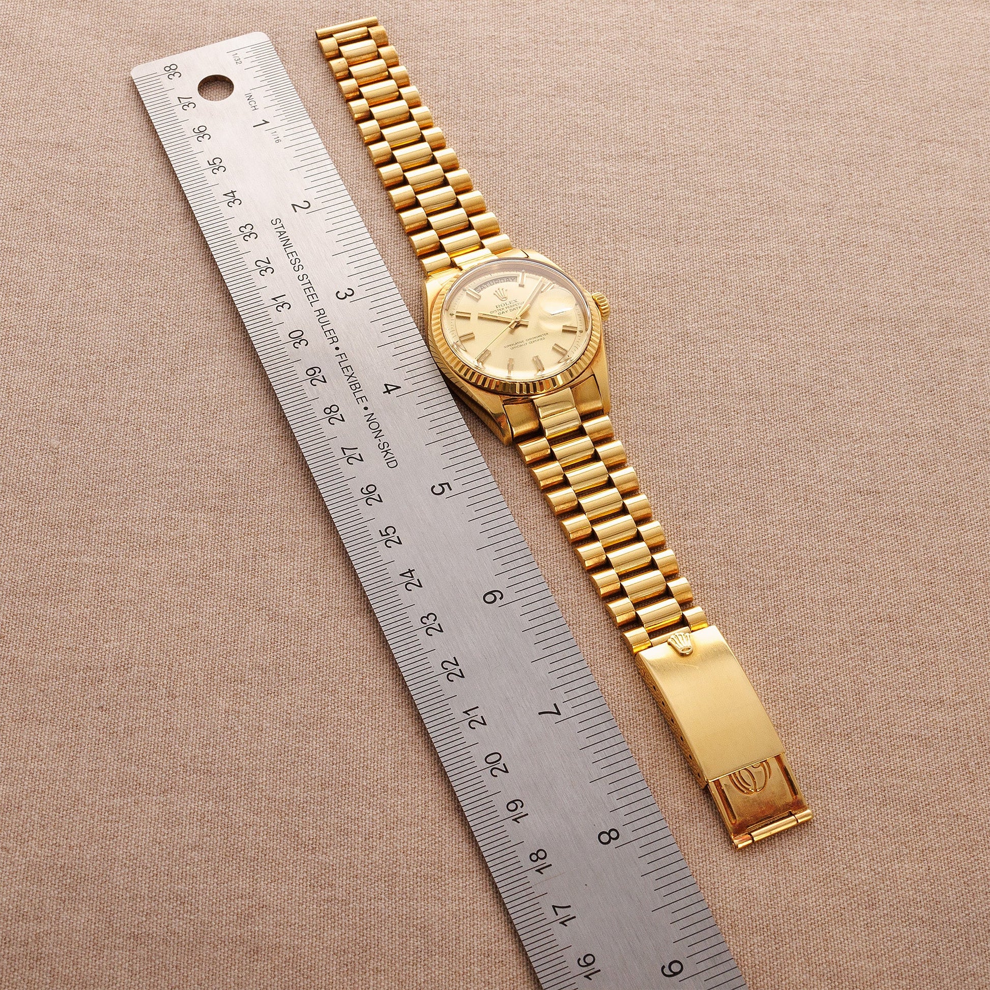 Rolex Yellow Gold Day Date Ref. 1803 with Wide Boy Dial