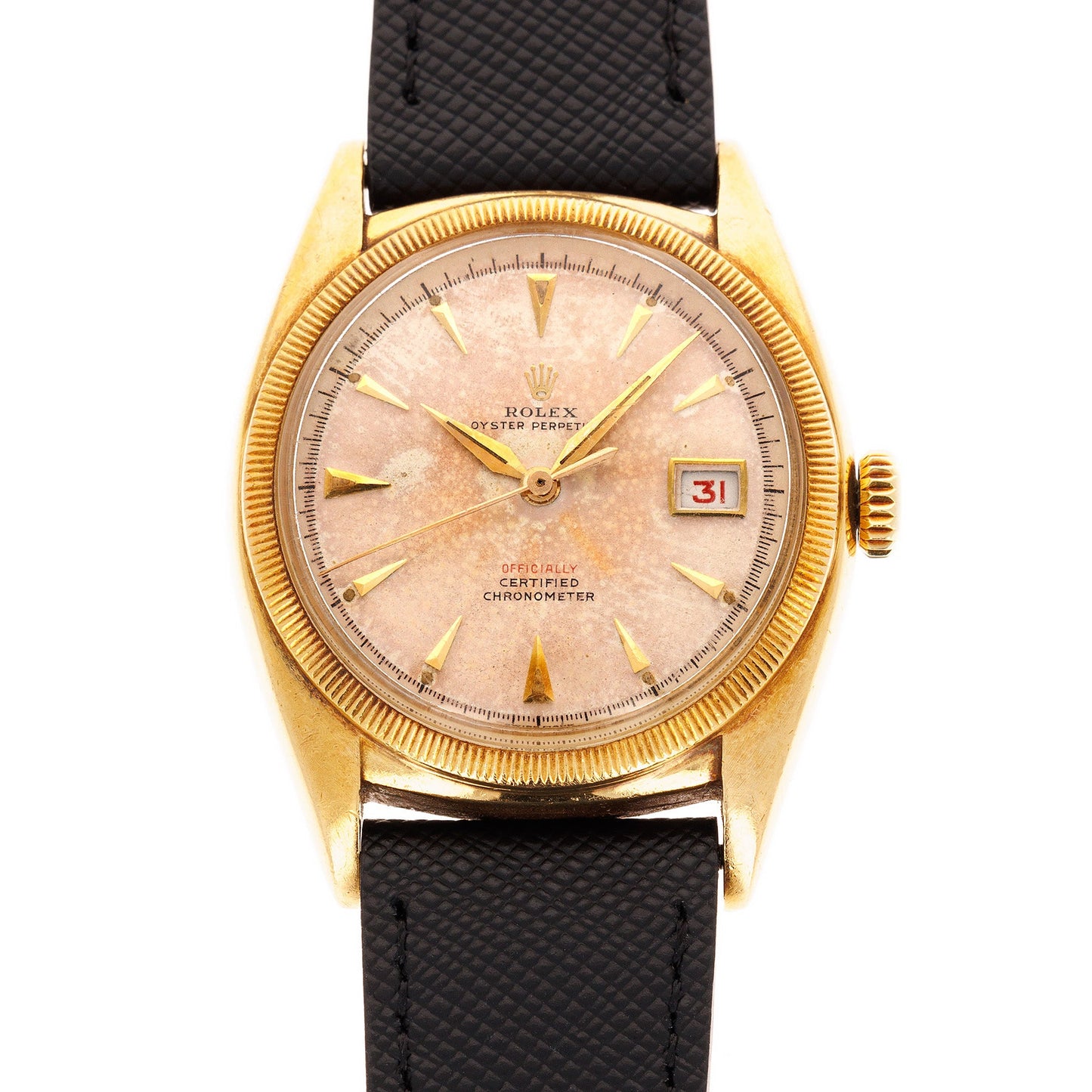 Rolex Yellow Gold Bubbleback Datejust Ref. 6105