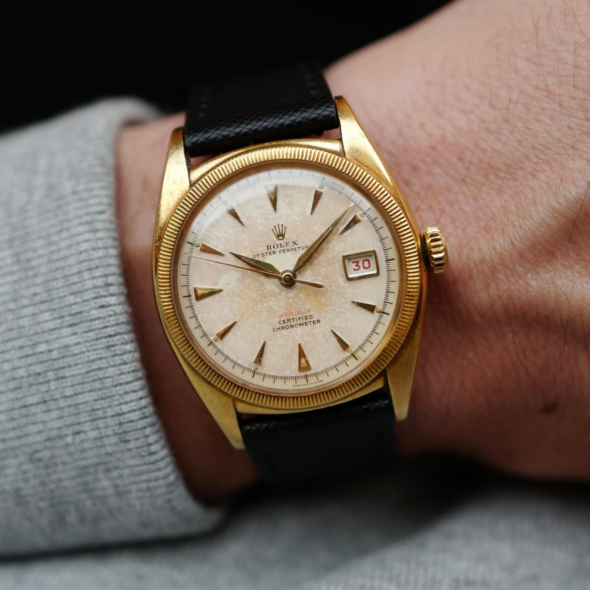 Rolex Yellow Gold Bubbleback Datejust Ref. 6105