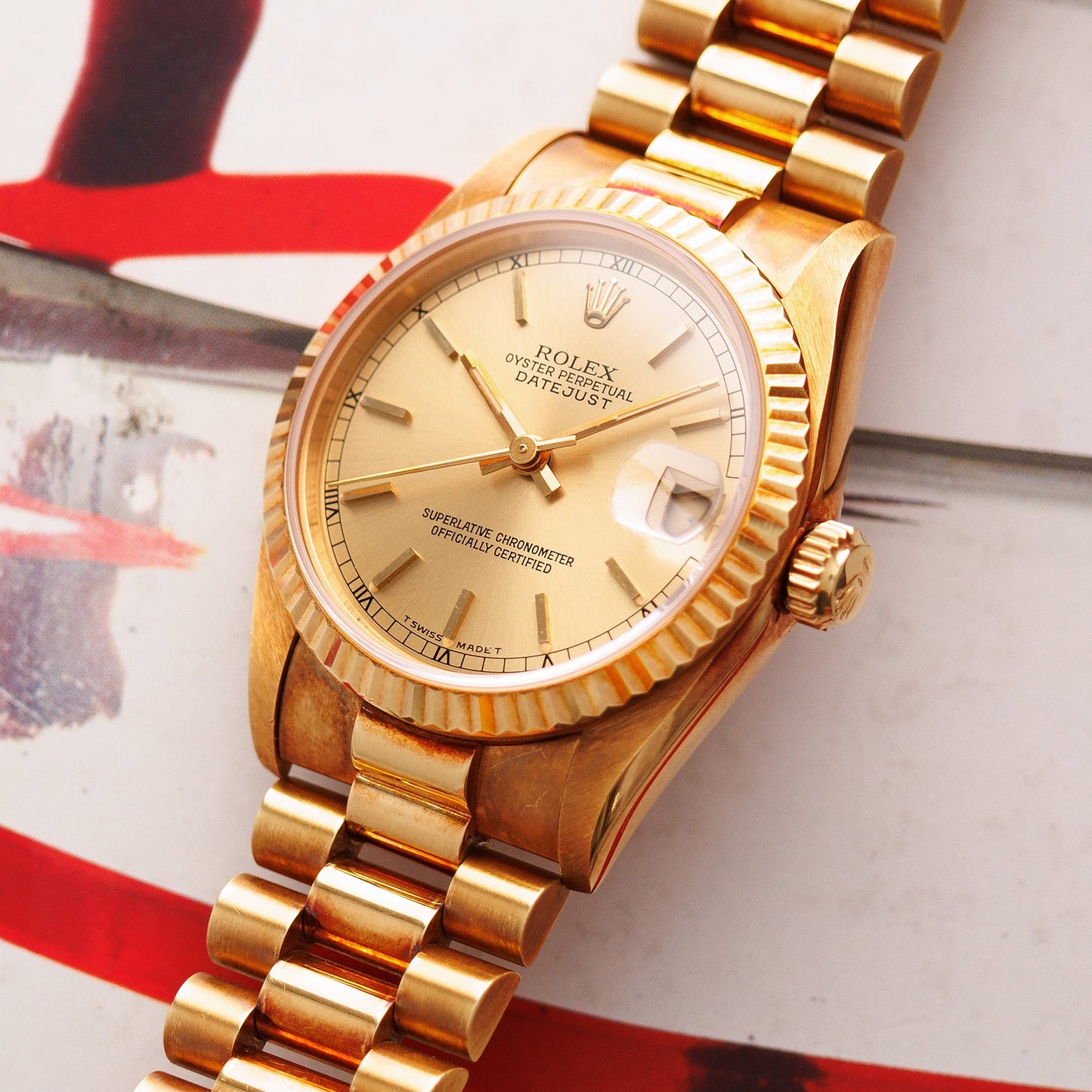 Rolex Yellow Gold Datejust Ref. 68278 in New Old Stock Condition