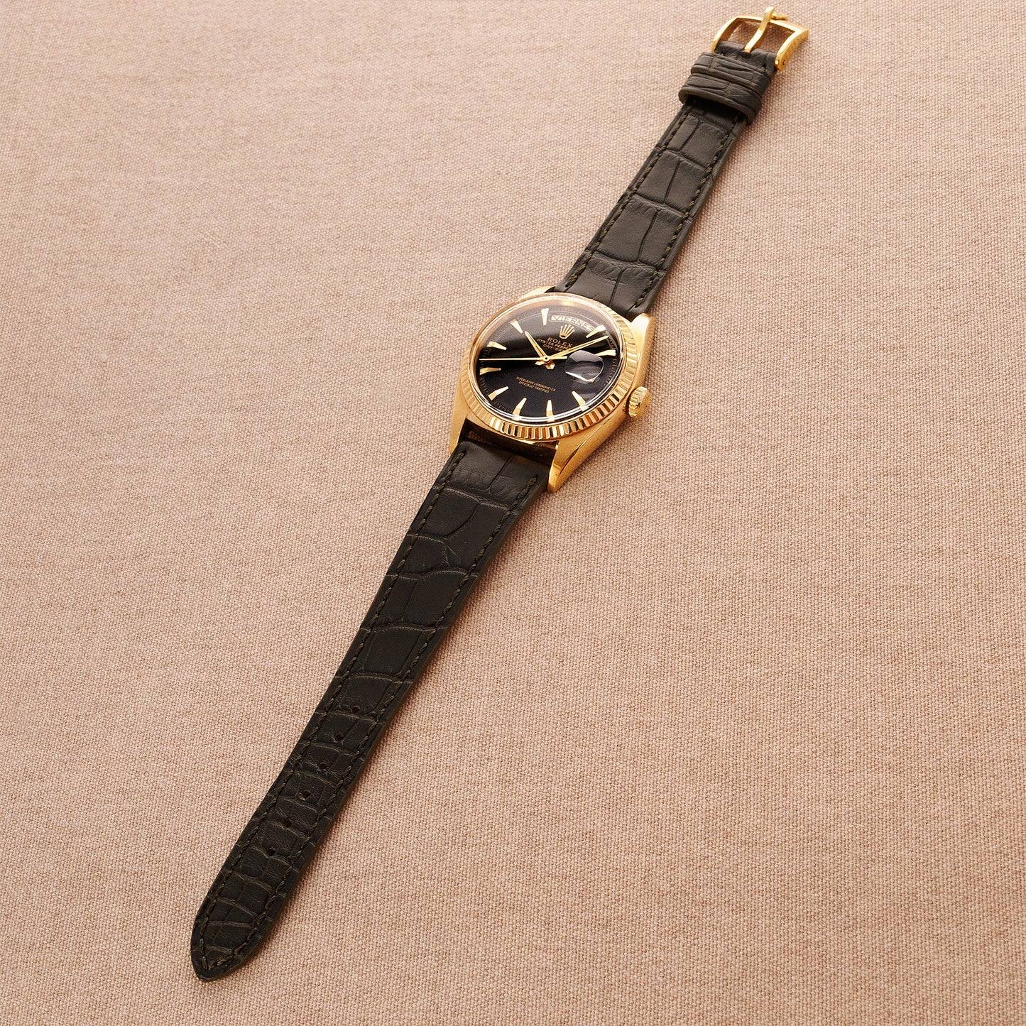 Rolex Yellow Gold Day Date Ref. 1803 with Black Claw Dial