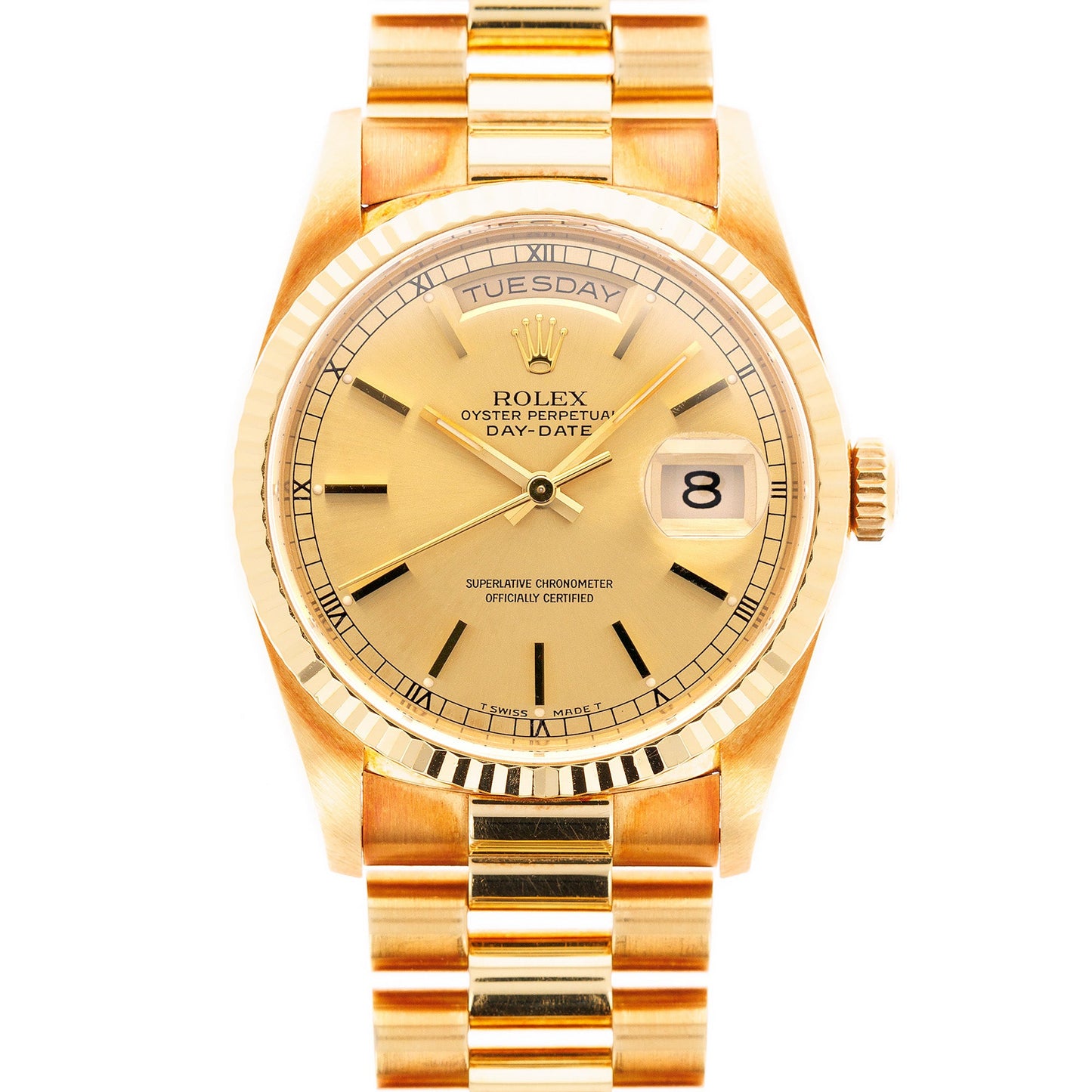 Rolex Yellow Gold Day-Date Ref. 18238 in Outstanding Condition with Papers