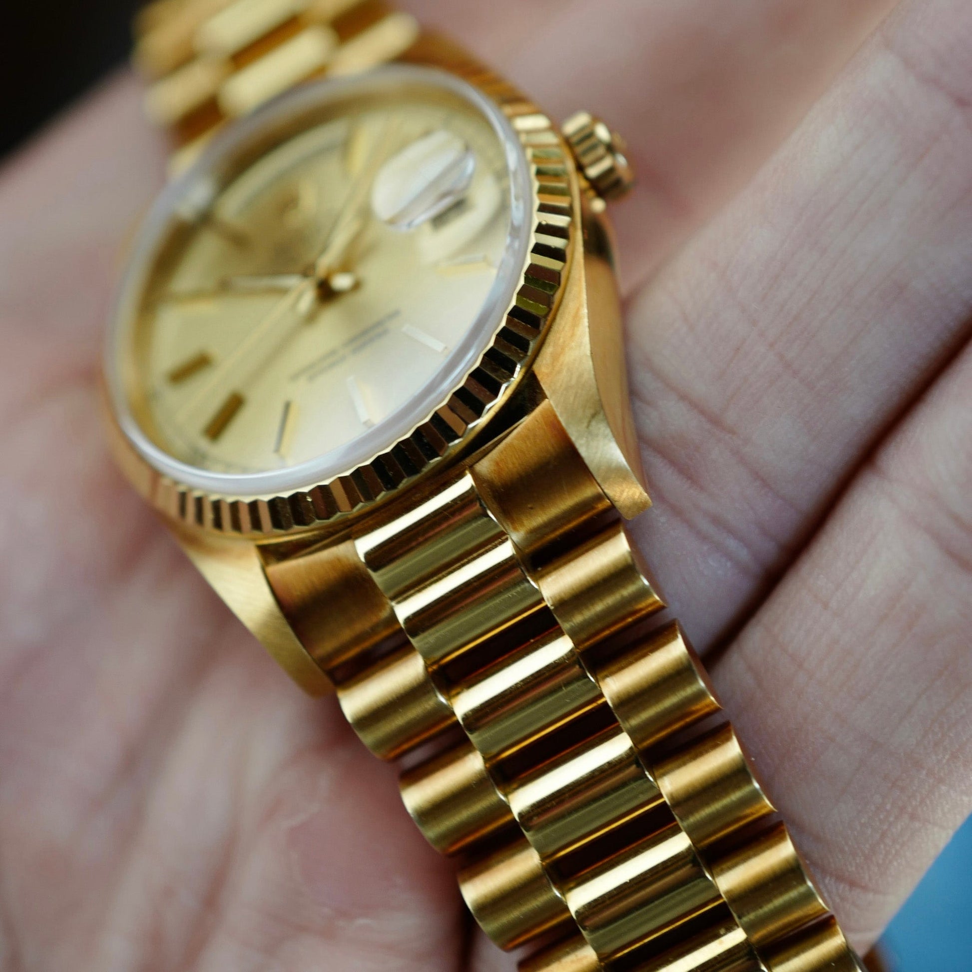 Rolex Yellow Gold Day-Date Ref. 18238 in Outstanding Condition with Papers