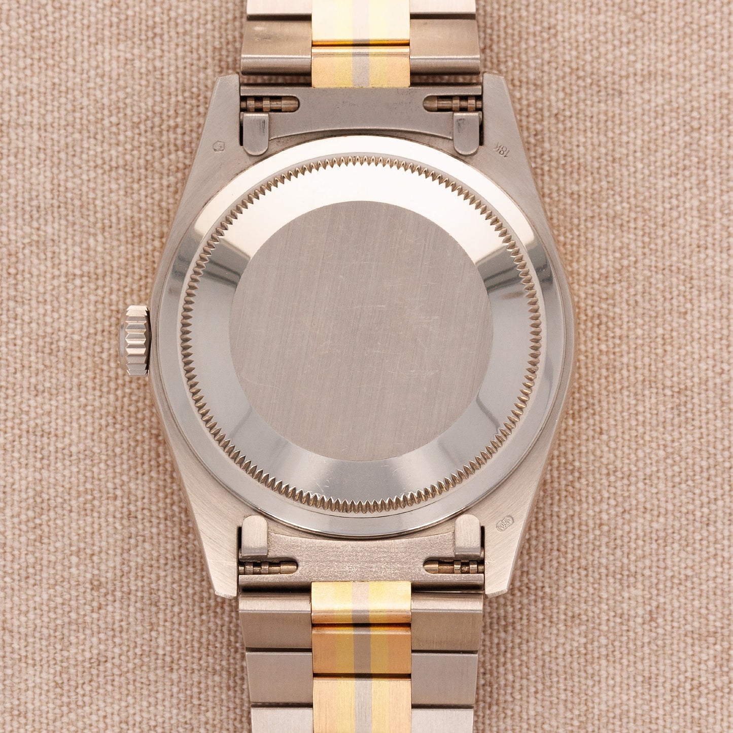 Rolex Tridor Day-Date Ref. 18239 with Mother of Pearl and Baguette Diamond Dial