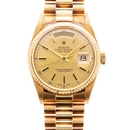 Rolex Yellow Gold Day Date Ref. 18038 in Like New Condition