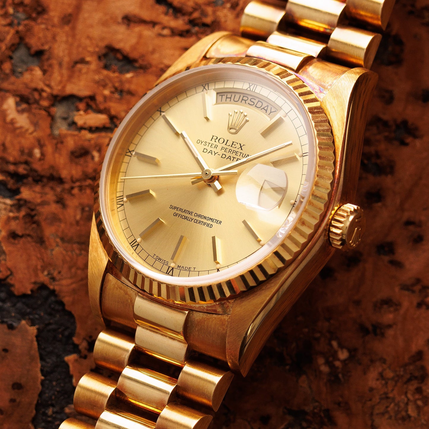 Rolex Yellow Gold Day Date Ref. 18038 in Like New Condition