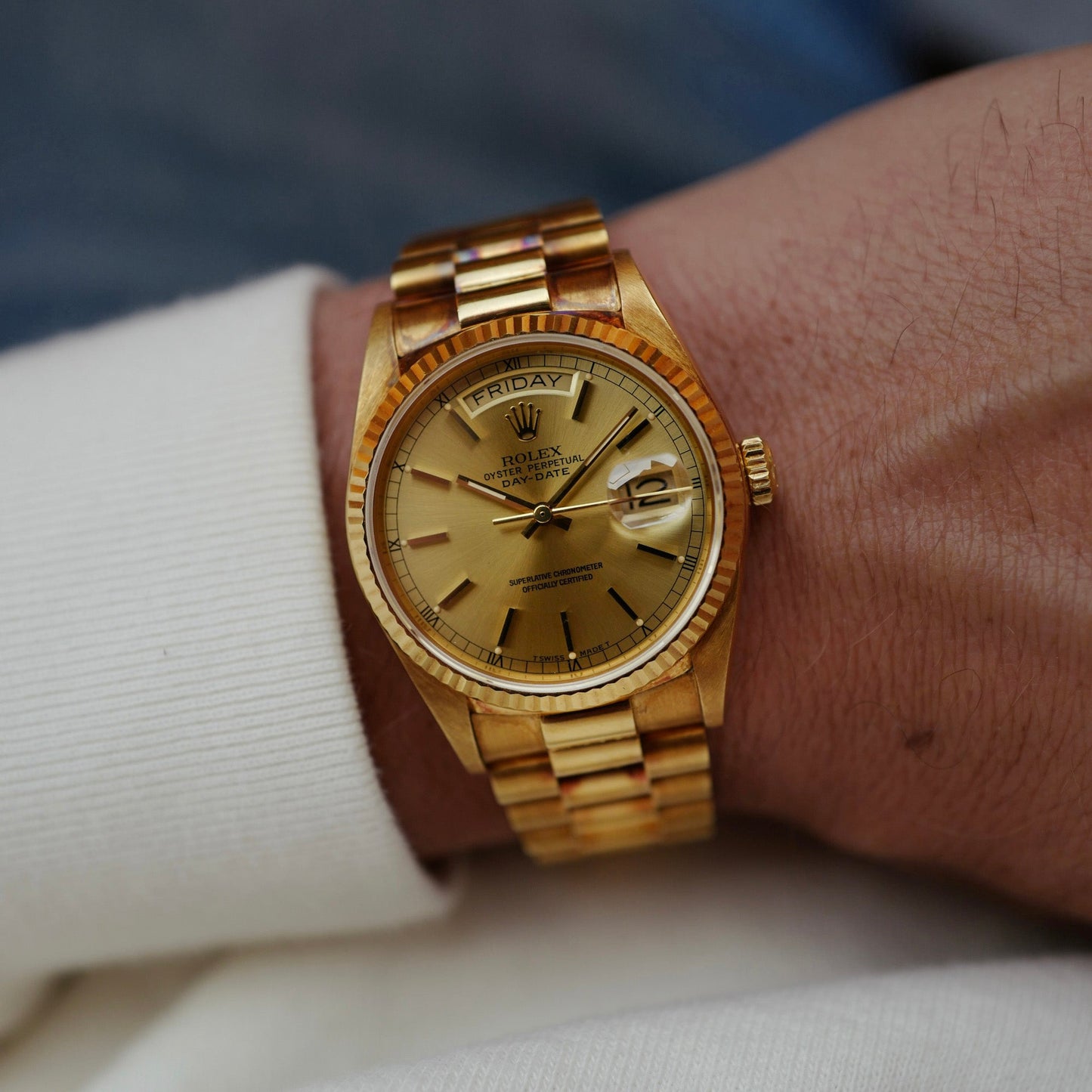 Rolex Yellow Gold Day Date Ref. 18038 in Like New Condition