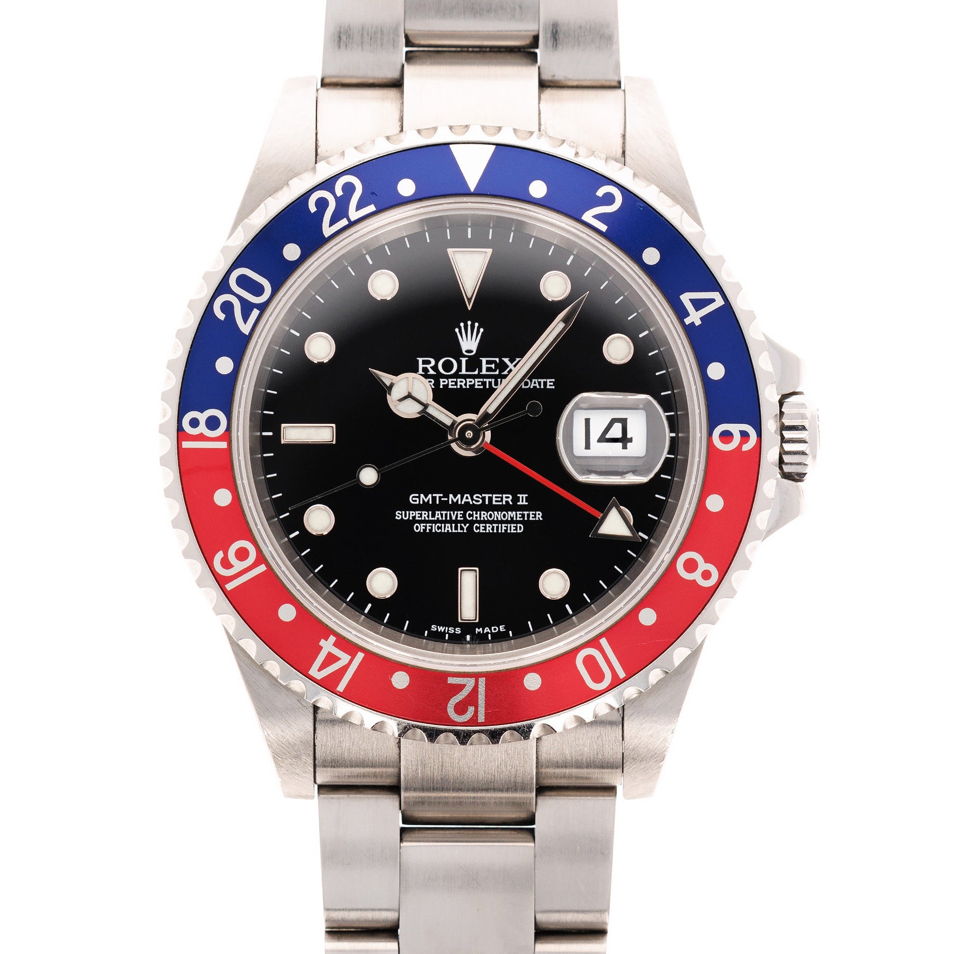 Rolex Steel GMT Master II Ref. 16710 with Box and Papers