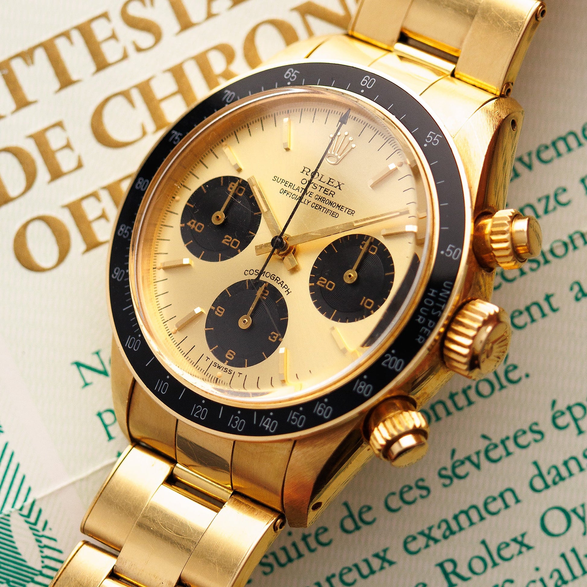 Rolex Yellow Gold Cosmograph Daytona Watch Ref. 6263