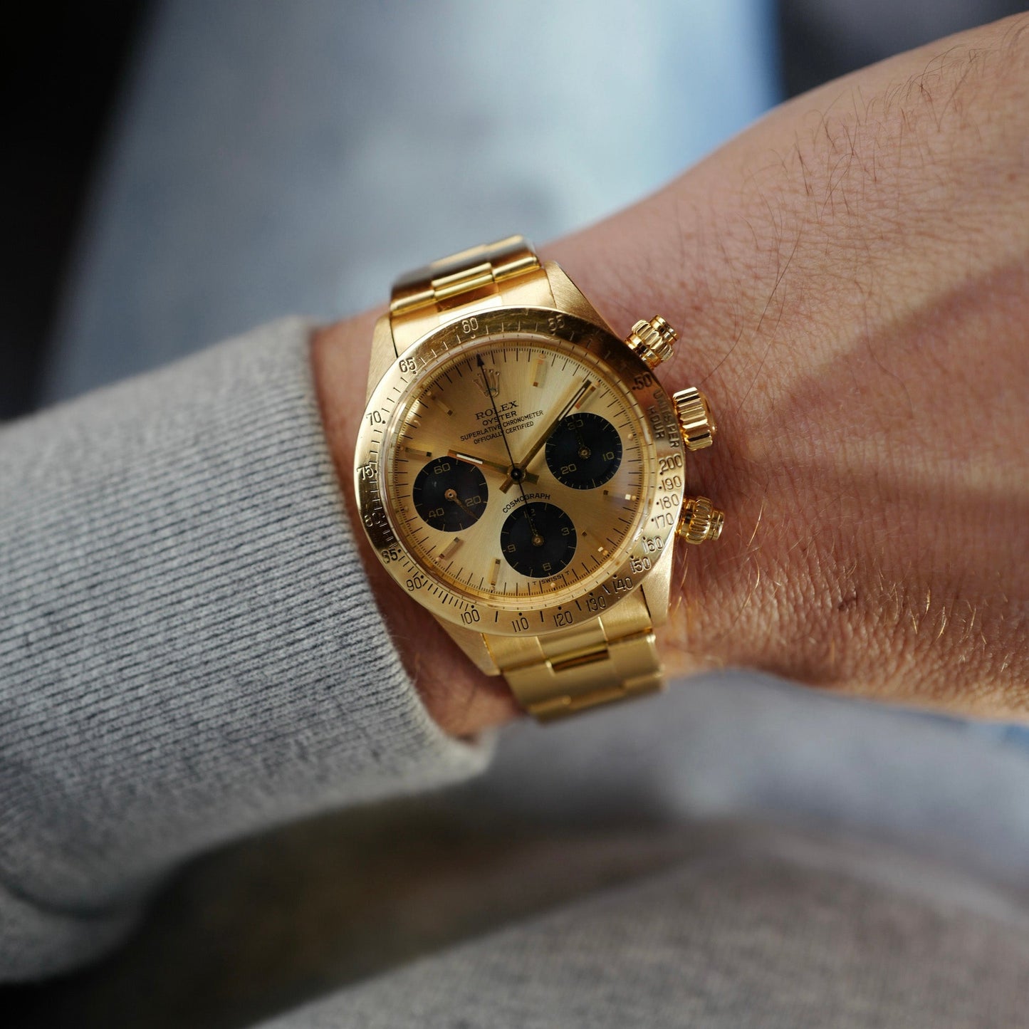 Rolex Yellow Gold Daytona Ref. 6265 with Two Dials and Extensive Service Records