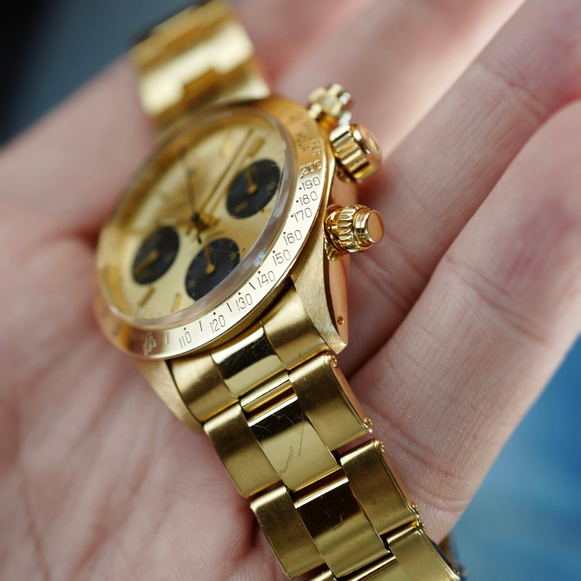 Rolex Yellow Gold Daytona Ref. 6265 with Two Dials and Extensive Service Records