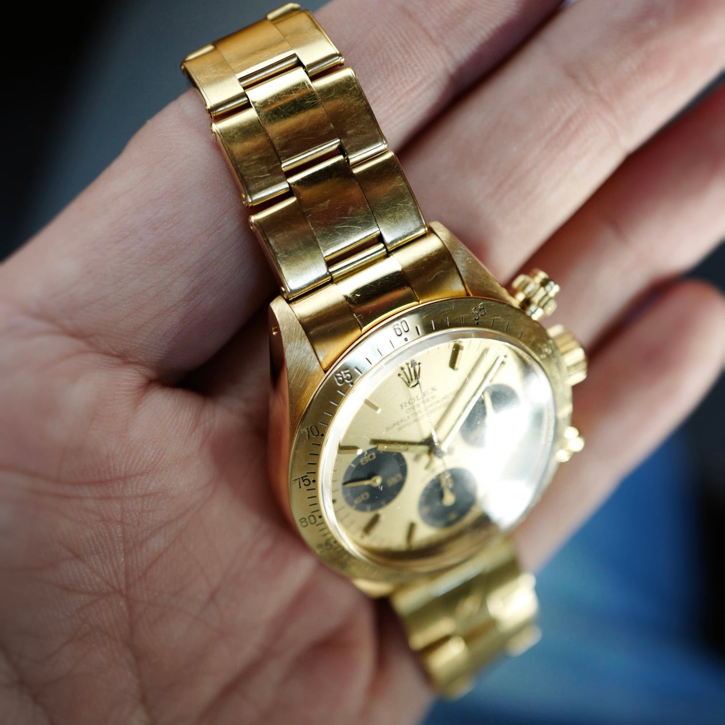 Rolex Yellow Gold Daytona Ref. 6265 with Two Dials and Extensive Service Records